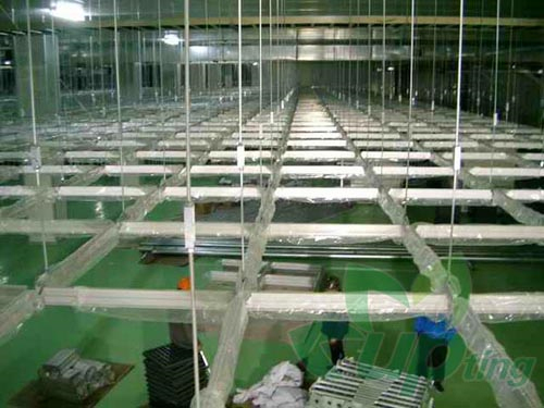 FFU龍骨吊架施工現場